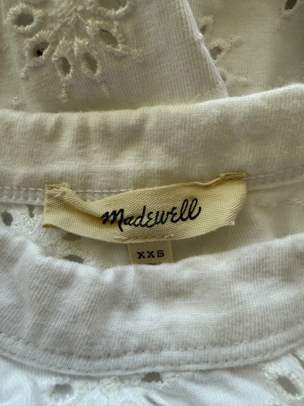 Madewell Embroidered Wide-Sleeve Boxy Tee : XXS - Picture 6 of 7